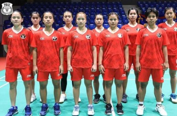 Tim bulu tangkis beregu putri di SEA Games 2023. (Instagram/@badminton.ina)