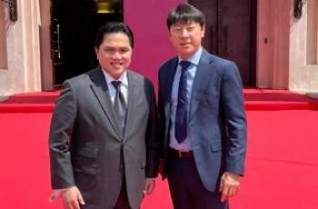 Pernyataan Erick Thohir setelah Santer Kabar Shin Tae-yong bakal Tinggalkan Timnas Indonesia Kelar Piala Asia 2023