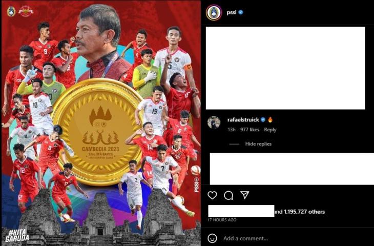 Rafael Struick merespons keberhasilan Timnas Indonesia U-22 di SEA Games 2023 (Instagram/PSSI)