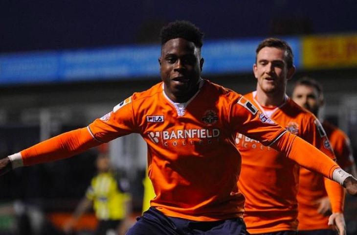 Pemain Luton Town, Pelly Ruddock Mpanzu. (Twitter)