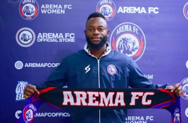 Pemain asing baru Arema FC, Charles Lokolingoy. (Dok. Arema FC)