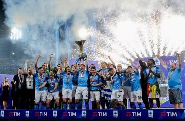 Napoli juara Liga Italia musim 2022/2023. (AFP)