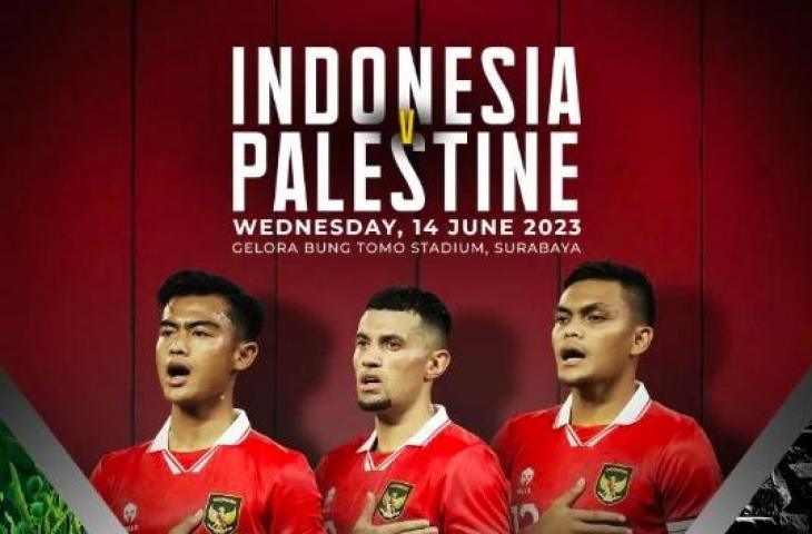 Laga Timnas Indonesia vs Palestina di FIFA Matchday. (PSSI)