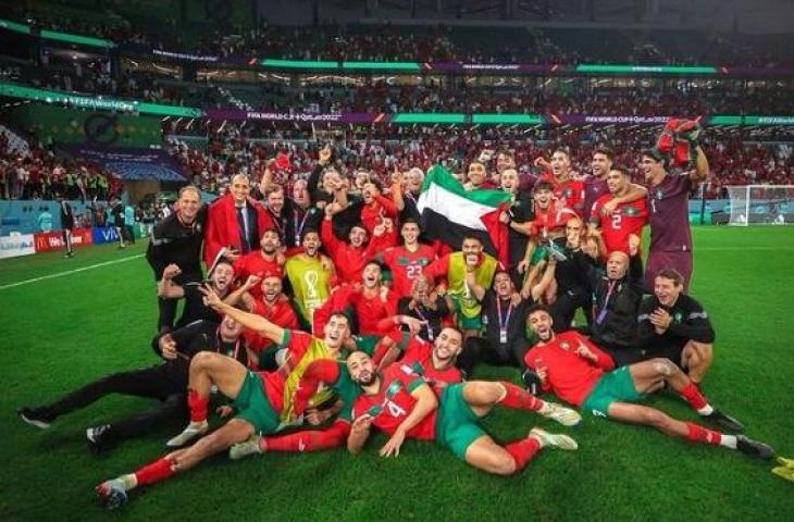 Timnas Palestina di Piala Dunia 2022. (Instagram/@footballpalestine)