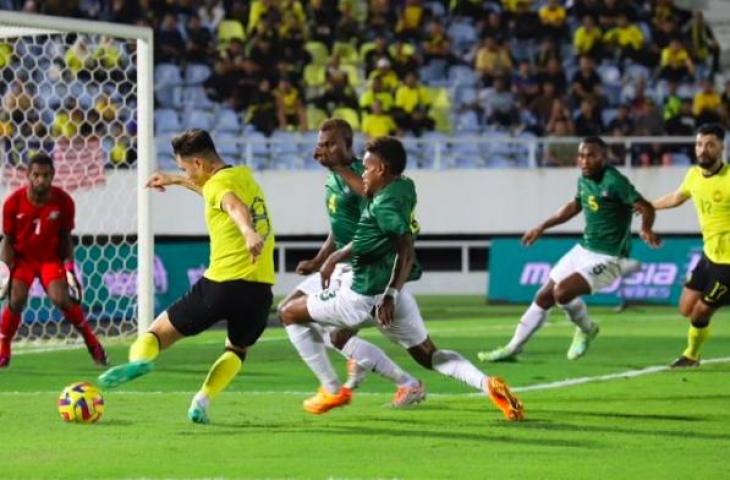 Potret pemain Timnas Kepulauan Solomon saat melawan Malaysia di FIFA Matchday. (Instagram/famalaysia)