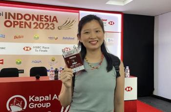 Eks Atlet Bulu Tangkis Debby Susanto Alih Profesi Jadi Wartawan di Indonesia Open 2023