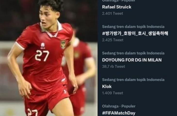 Rafael Struick jadi trending topic setelah tampil apik di laga debutnya bersama Timnas Indonesia.