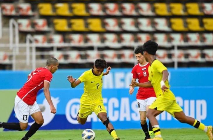 Malaysia vs Yaman di Piala Asia U-17 2023. (Twitter/@FAM_Malaysia)