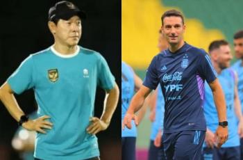 Timnas Indonesia vs Argentina, Adu Pengalaman Shin Tae-yong vs Lionel Scaloni