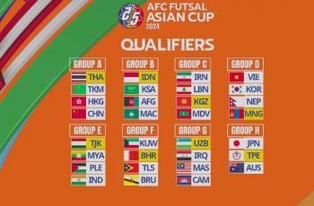 Hasil Drawing Kualifikasi Piala Asia Futsal 2024: Indonesia Segrup dengan Arab Saudi