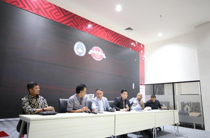 Konferensi pers Yayasan Bakti Sepakbola Indonesia. (Dok. PSSI)