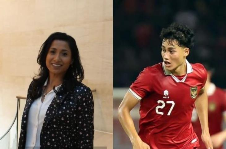 Kolase Rafael Struick dan sang ibu. (Facebook/Noraly Soedito & PSSI)