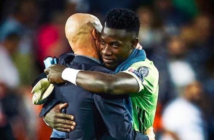 Andre Onana dan Erik Ten Hag saat di Ajax Amsterdam. (Instagram/Manchesterunited)