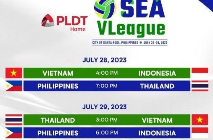 Jadwal SEA V League 2023 seri 2 di Filipina. (Instagram/@volleyball_philippines)