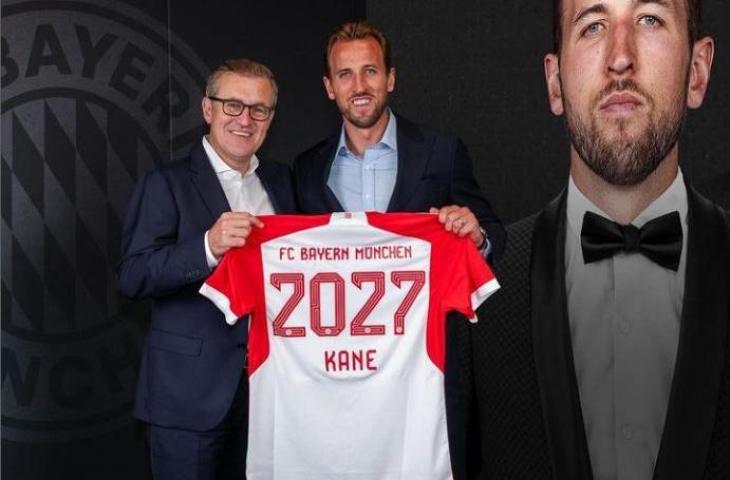 Harry Kane resmi menjadi striker baru Bayern Munich. (Instagram/@fcbayern)