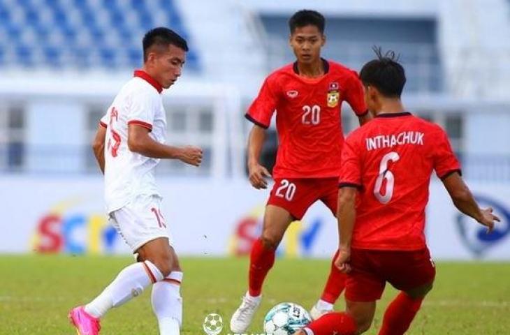 Laga Vietnam vs Laos di Piala AFF U-23 2023. (Instagram/@theaseanfootball)