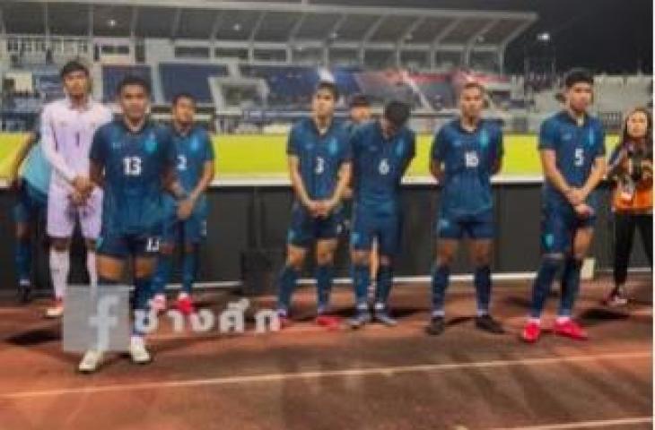 Pemain Thailand U-23 usai kalah dari Timnas Indonesia U-23. (Instagram/@changsuek)