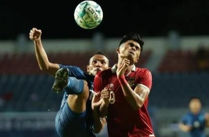 Pemain Timnas Indonesia U-23 Ramadhan Sananta lawan Thailand. (Instagram/@timnas.indonesia)