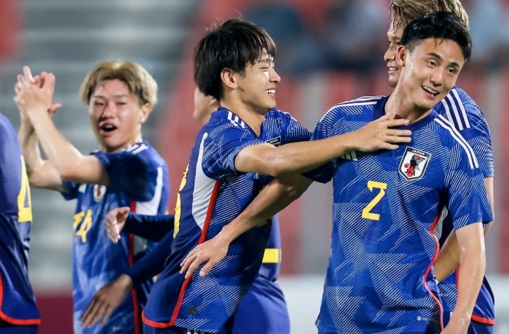 Jepang saat mencukur Pakistan di Kualifikasi Piala Asia U-23 2024. (Dok. AFC)