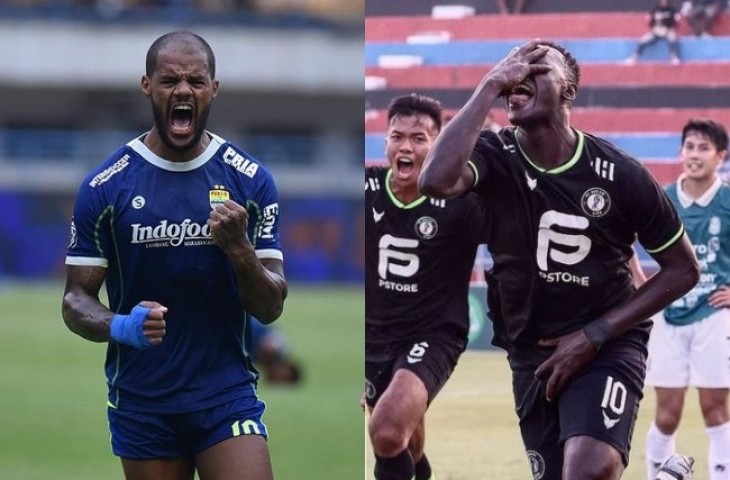 David da Silva vs Ezechiel N'Doussel. (Dok. Persib & FC Bekasi)