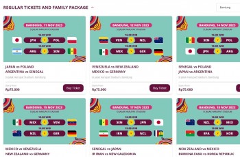 Harga Tiket Piala Dunia U-17 di Si Jalak Harupat Bandung, Berikut Link dan Cara Beli, Mulai Rp75 Ribuan