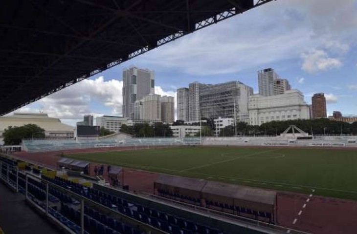 Pelatih Filipina yakin Indonesia akan sulit bermain di atas lapangan Stadion Rizal Memorial karena 2 faktor ini. (ANTARA FOTO/Wahyu Putro A)