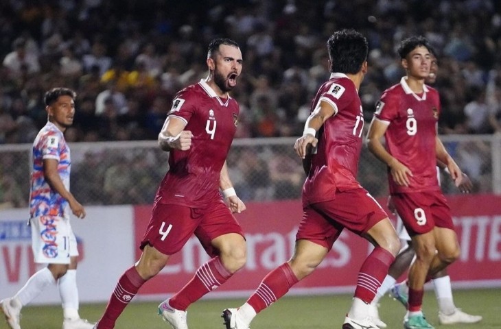 Pemain Timnas Indonesia, Jordi Amat, Saddil Ramdani, dan Rafael Struick 