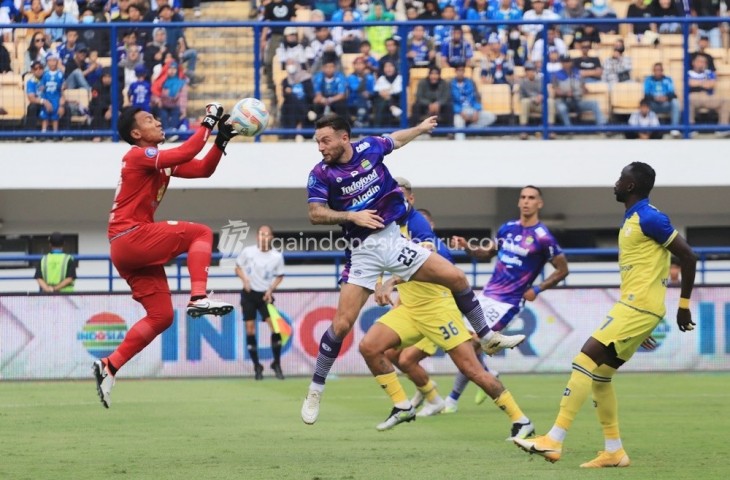 Pertandingan Persib vs Barito Putera di kompetisi Liga 1 2023/2024. (Liga 1)