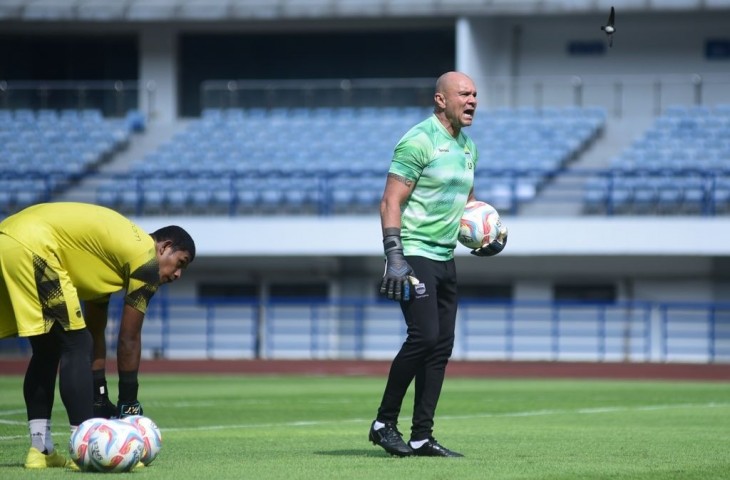 Pelatih kiper Persib, Luizinho Passos. (MO Persib)