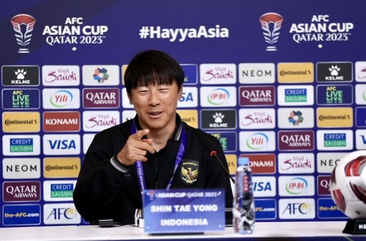 Pelatih Timnas Indonesia Shin Tae-yong sertakan pemain muda di Piala Asia 2023. (pssi)