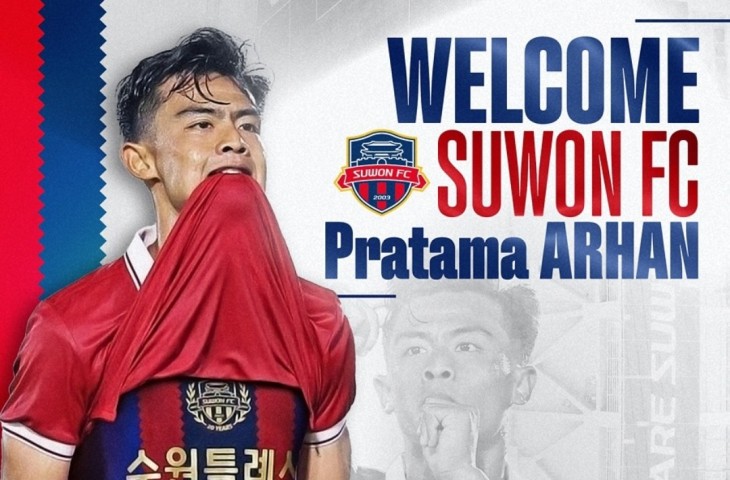 Pratama Arhan gabung Suwon FC. (Instagram/suwonfc)