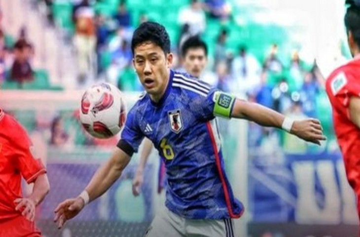 Kapten Timnas Jepang Wataru Endo ogah berbagi angka dengan Timnas Indonesia. (@liputantimnastv)