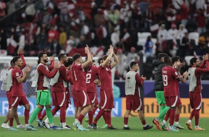 Timnas Qatar akan melakoni pertandingan melawan China di Piala Asia pada Senin (22/1/2024) (Tangkapan layar Instagram @qfa)