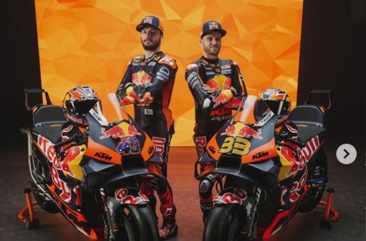 Red Bull KTM Factory Racing merasa optimistis di MotoGP 2024 dua pebalap utamanya, Brad Binder dan Jack Miller bisa tampil lebih baik. (Instagram/@ktmfactoryracing).