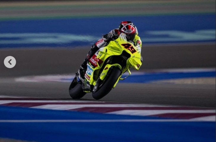 Pebalap tim Pertamina Enduro VR46, Fabio Di Giannantonio dinilai akan menjadi kuda hitam dan patut untuk diwaspadai sebagai pesaing rider di posisi terdepan pada musim MotoGP 2024. (Instagram/@vr46racingteam).