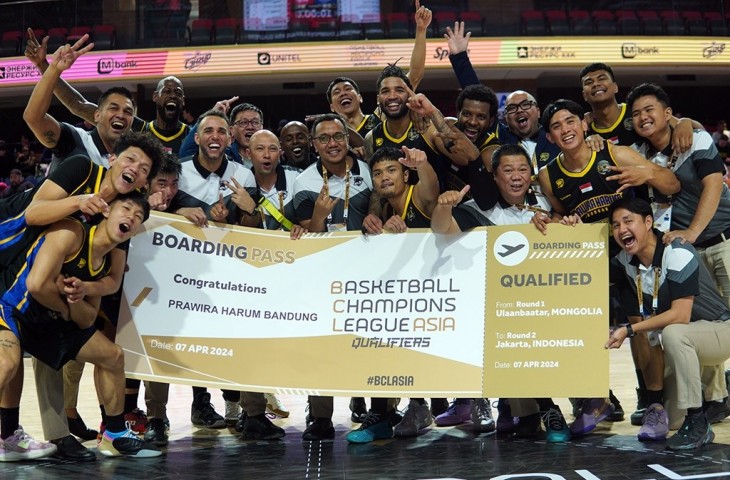 Prawira Harum Bandung berhasil melaju ke putaran kedua kualifikasi Basketball Champions League (BCL) Asia 2024. Mereka mengikuti jejak tim bola basket senegaranya, Pelita Jaya. (Foto: Official Prawira Harum Bandung)