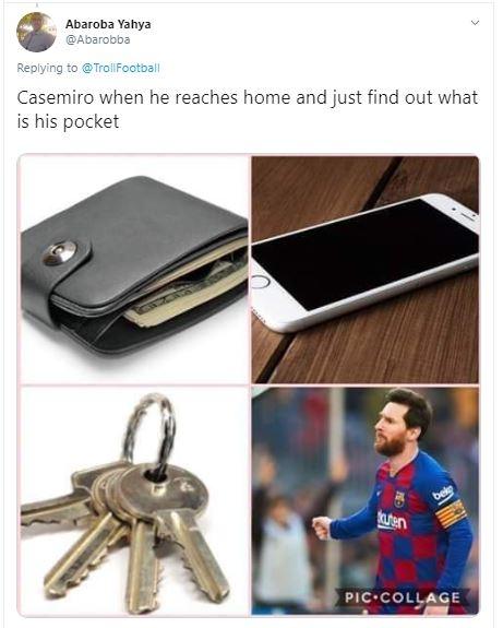 Meme Real Madrid mengalahkan Barcelona. (Twitter/ Abarobba)