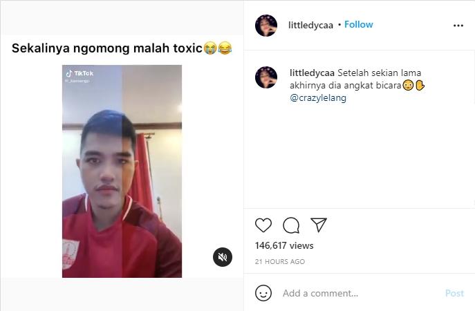 Video TikTok Kaesang Pangarep. (instagram/littledycaa)