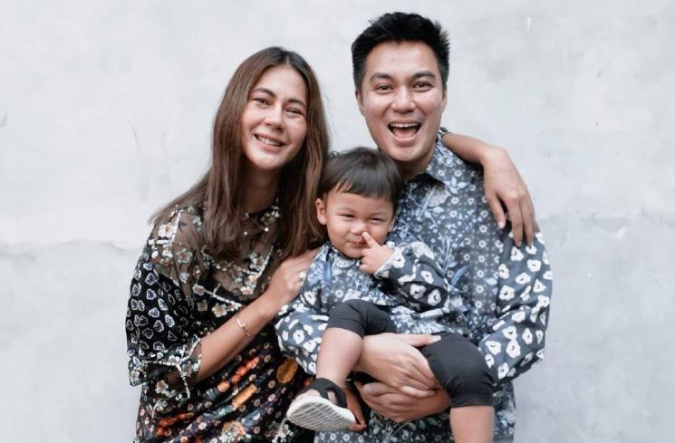 Baim Wong, Paula Verhoeven, dan Kiano rayakan Idul Fitri 2021. (Instagram/baimwong)