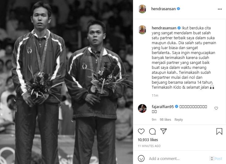 Hendra Setiawan dan Markis Kido (Instagram.com)