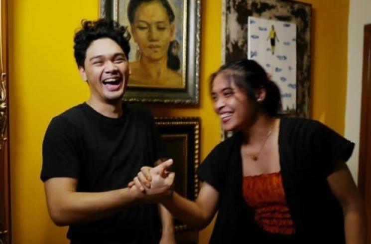 Kemesraan Mikha Angelo dan Gregoria Mariska. (Twitter/@Angelo_Mikha)