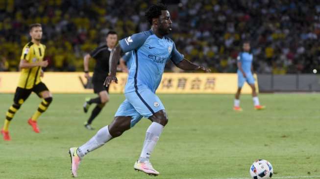 Pemain Manchester City Wilfried Bony. WANG ZHAO / AFP