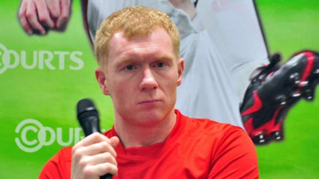 Mantan gelandang Manchester United Paul Scholes. STEFANUS IAN / AFP