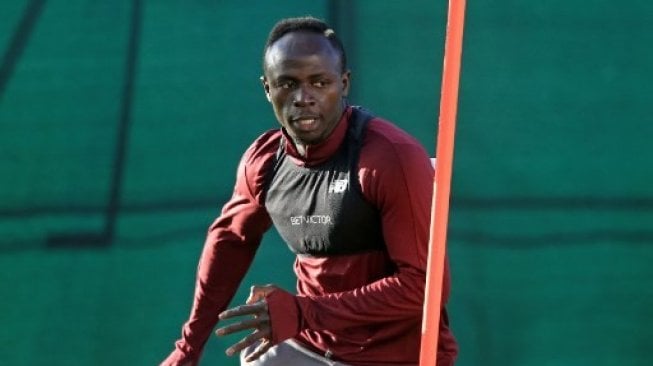 Pemain Liverpool Sadio Mane mengikuti sesi latihan bersama klubnya [AFP]