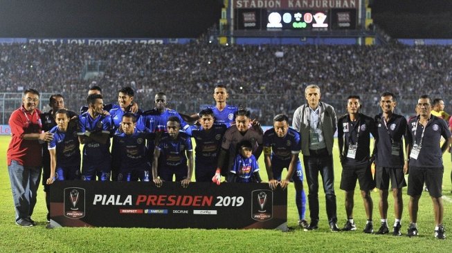 Skuat Arema FC di Piala Presiden 2019. (Dok: pssi.org)