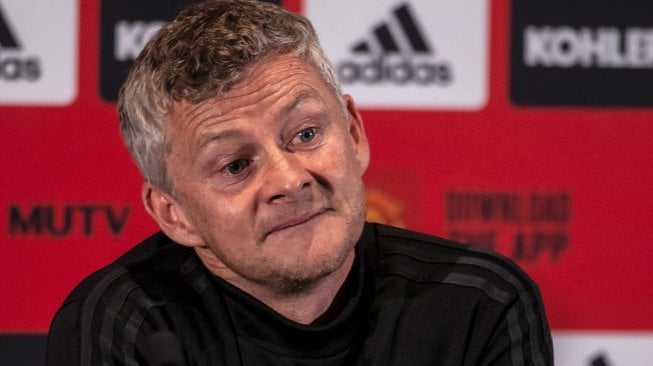 Manajer Manchester United, Ole Gunnar Solskjaer. [Tony ASHBY / AFP]