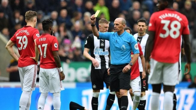 Suasana laga pekan kedelapan Liga Inggris 2019/2020 antara Newcastle United vs Manchester United di St. James' Park, Newcastle, Minggu (6/10/2019) malam WIB. [Paul ELLIS / AFP]