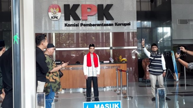 Komisi Pemberantasan Korupsi (KPK) menghadirkan Ustaz Abdul Somad atau UAS untuk mengisi tausiah. (Suara.com/Welly Hidayat)