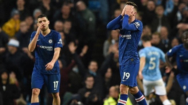 Manchester City sukses mengalahkan Chelsea 2-1 di laga lanjutan Liga Inggris, Minggu (24/11/2019) dini hari WIB. (Foto: AFP)