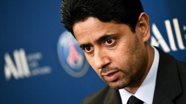 Presiden Paris Saint-Germain Nasser Al-Khelaifi. FRANCK FIFE / AFP